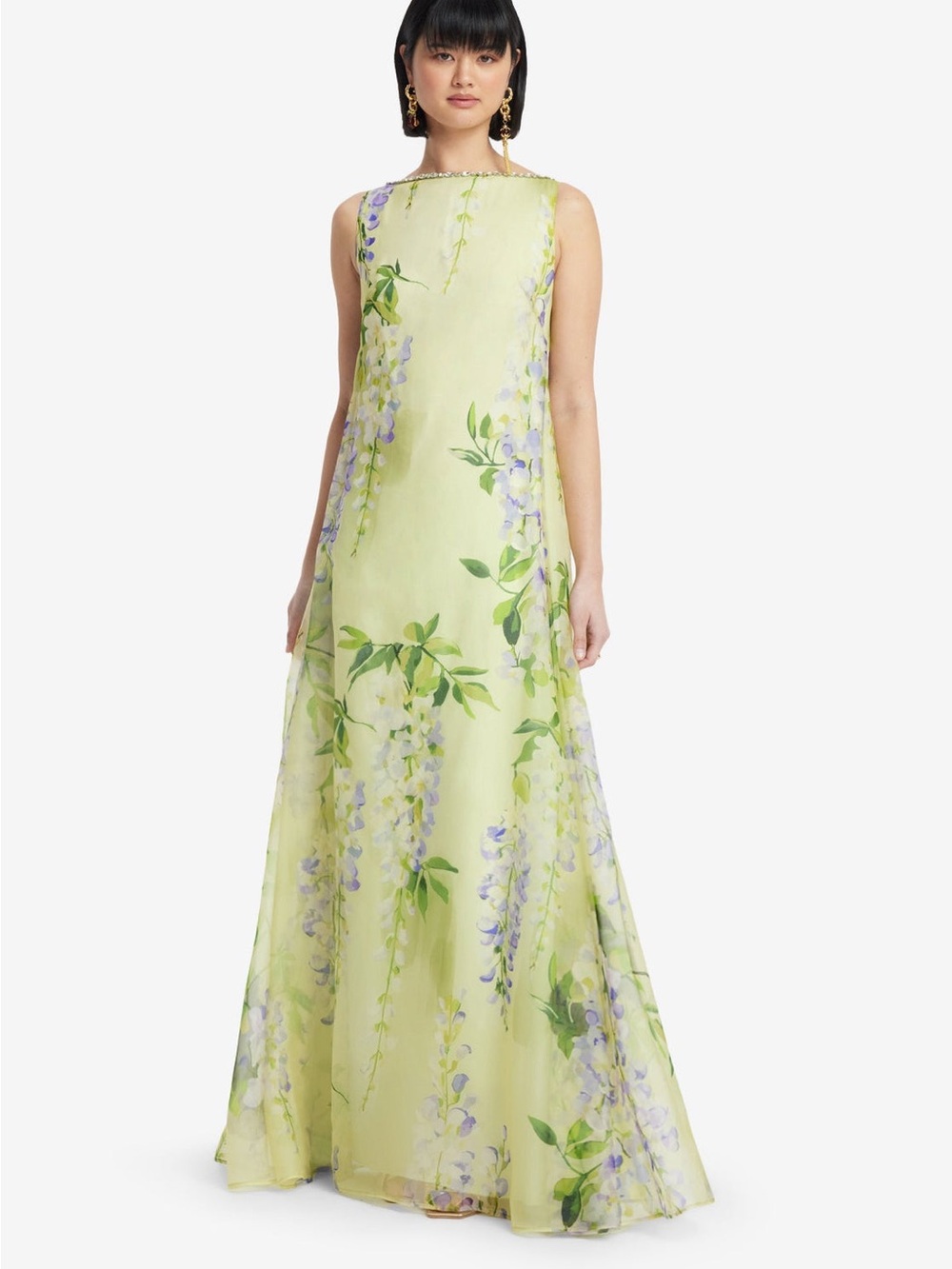 LEO LIN Yumei Silk Embellished Open Back Gown NWT – Size US 2 - Picture 2 of 10
